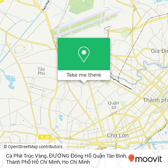 Cà Phê Trúc Vàng, ĐƯỜNG Đông Hồ Quận Tân Bình, Thành Phố Hồ Chí Minh map