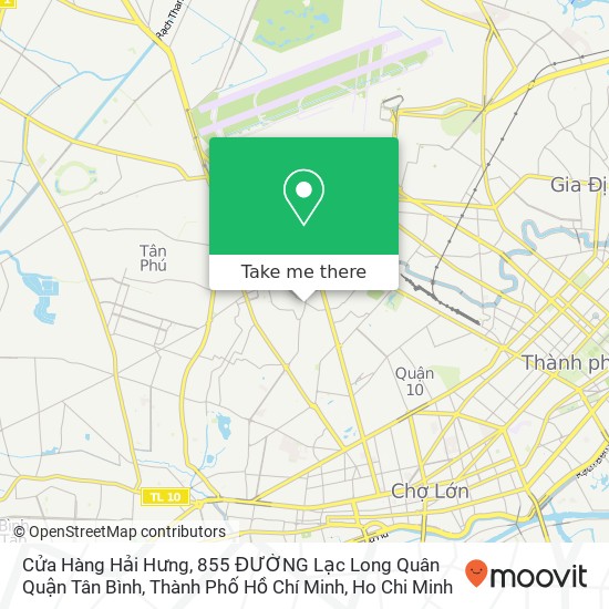 Cửa Hàng Hải Hưng, 855 ĐƯỜNG Lạc Long Quân Quận Tân Bình, Thành Phố Hồ Chí Minh map