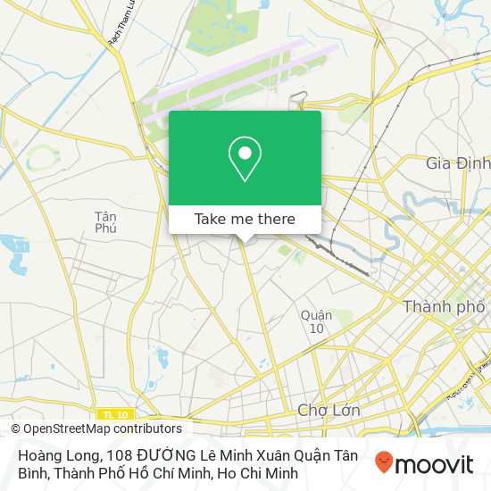 Hoàng Long, 108 ĐƯỜNG Lê Minh Xuân Quận Tân Bình, Thành Phố Hồ Chí Minh map