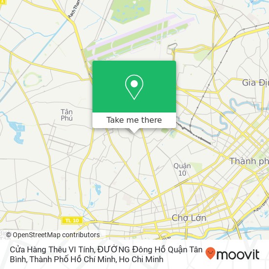 Cửa Hàng Thêu VI Tính, ĐƯỜNG Đông Hồ Quận Tân Bình, Thành Phố Hồ Chí Minh map