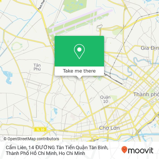 Cẩm Liên, 14 ĐƯỜNG Tân Tiến Quận Tân Bình, Thành Phố Hồ Chí Minh map
