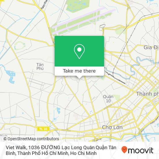 Viet Walk, 1036 ĐƯỜNG Lạc Long Quân Quận Tân Bình, Thành Phố Hồ Chí Minh map