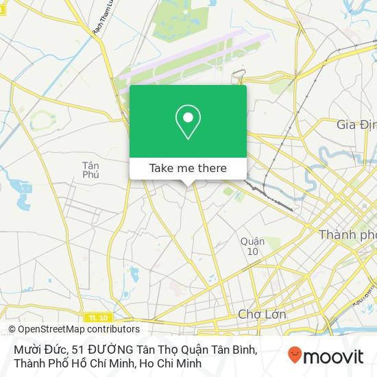 Mười Đức, 51 ĐƯỜNG Tân Thọ Quận Tân Bình, Thành Phố Hồ Chí Minh map