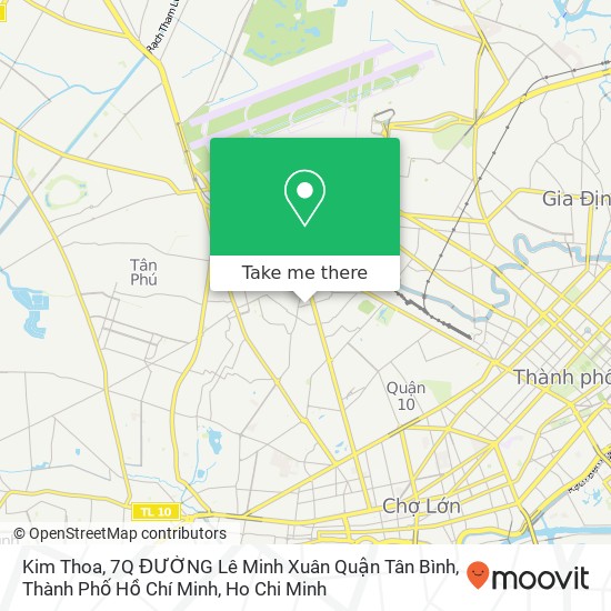 Kim Thoa, 7Q ĐƯỜNG Lê Minh Xuân Quận Tân Bình, Thành Phố Hồ Chí Minh map