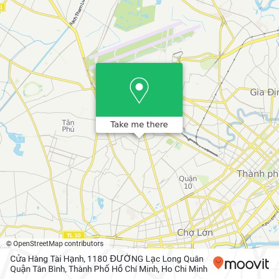 Cửa Hàng Tài Hạnh, 1180 ĐƯỜNG Lạc Long Quân Quận Tân Bình, Thành Phố Hồ Chí Minh map