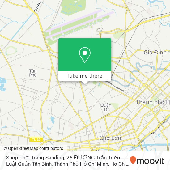 Shop Thời Trang Sanding, 26 ĐƯỜNG Trần Triệu Luật Quận Tân Bình, Thành Phố Hồ Chí Minh map