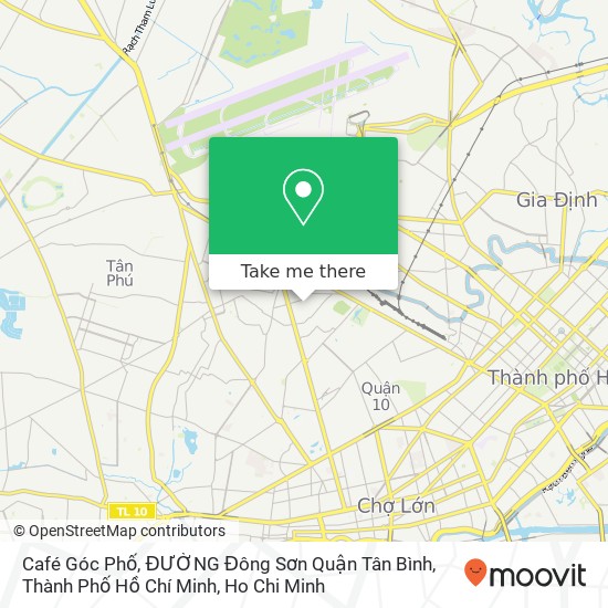 Café Góc Phố, ĐƯỜNG Đông Sơn Quận Tân Bình, Thành Phố Hồ Chí Minh map