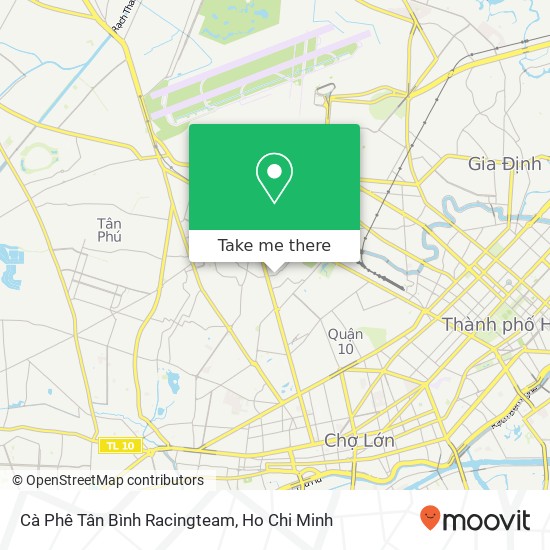 Cà Phê Tân Bình Racingteam map