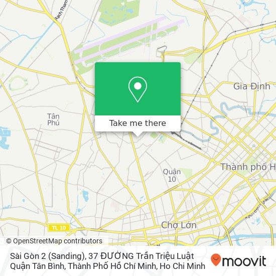 Sài Gòn 2 (Sanding), 37 ĐƯỜNG Trần Triệu Luật Quận Tân Bình, Thành Phố Hồ Chí Minh map