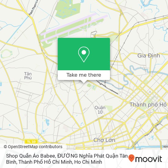 Shop Quần Áo Babee, ĐƯỜNG Nghĩa Phát Quận Tân Bình, Thành Phố Hồ Chí Minh map