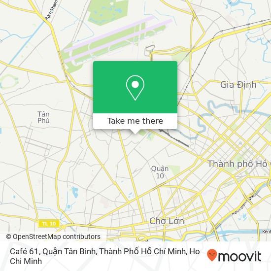 Café 61, Quận Tân Bình, Thành Phố Hồ Chí Minh map