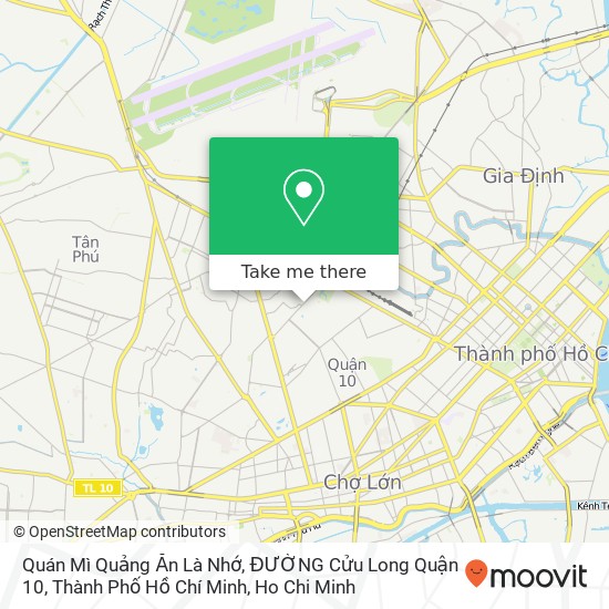 Quán Mì Quảng Ăn Là Nhớ, ĐƯỜNG Cửu Long Quận 10, Thành Phố Hồ Chí Minh map