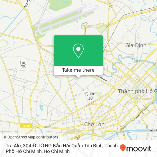 Trà Alo, 304 ĐƯỜNG Bắc Hải Quận Tân Bình, Thành Phố Hồ Chí Minh map