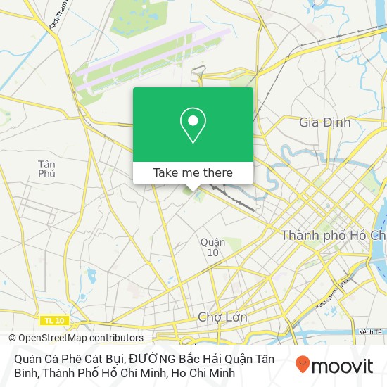 Quán Cà Phê Cát Bụi, ĐƯỜNG Bắc Hải Quận Tân Bình, Thành Phố Hồ Chí Minh map