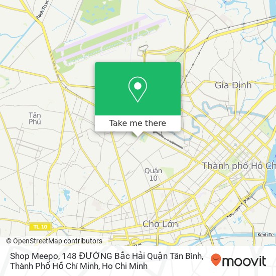 Shop Meepo, 148 ĐƯỜNG Bắc Hải Quận Tân Bình, Thành Phố Hồ Chí Minh map