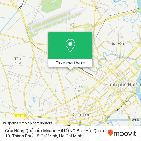 Cửa Hàng Quần Áo Meepo, ĐƯỜNG Bắc Hải Quận 10, Thành Phố Hồ Chí Minh map