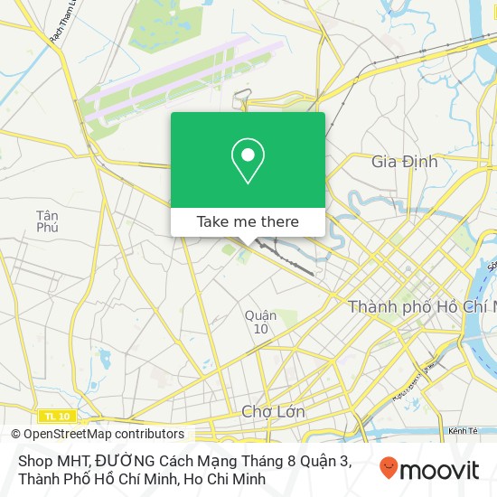 Shop MHT, ĐƯỜNG Cách Mạng Tháng 8 Quận 3, Thành Phố Hồ Chí Minh map