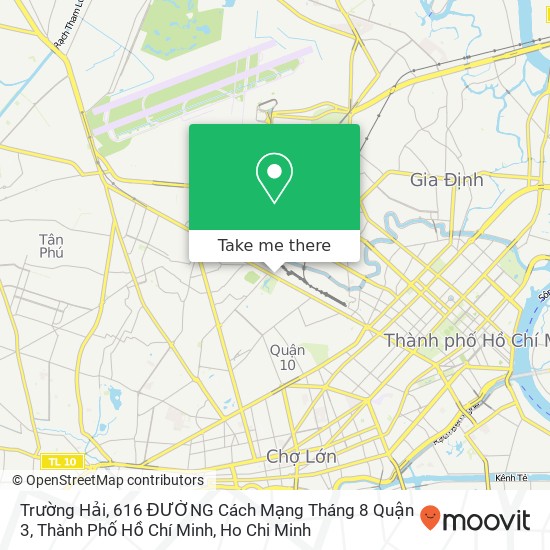 Trường Hải, 616 ĐƯỜNG Cách Mạng Tháng 8 Quận 3, Thành Phố Hồ Chí Minh map