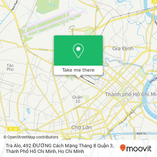 Trà Alo, 492 ĐƯỜNG Cách Mạng Tháng 8 Quận 3, Thành Phố Hồ Chí Minh map