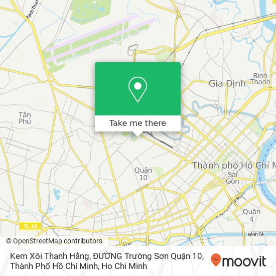 Kem Xôi Thanh Hằng, ĐƯỜNG Trường Sơn Quận 10, Thành Phố Hồ Chí Minh map