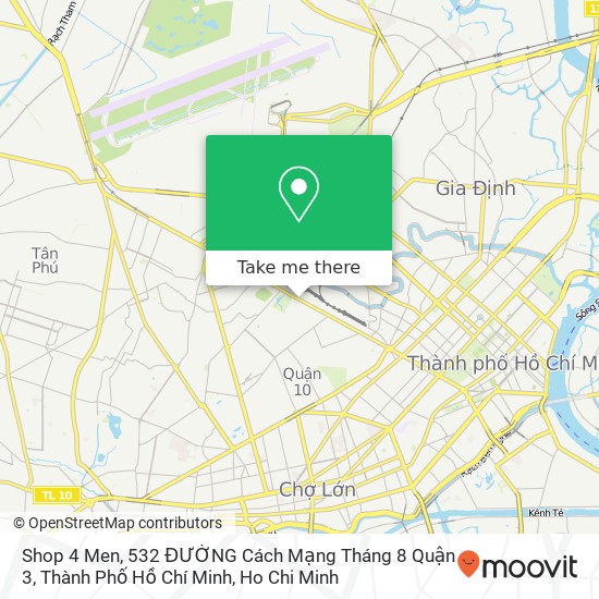 Shop 4 Men, 532 ĐƯỜNG Cách Mạng Tháng 8 Quận 3, Thành Phố Hồ Chí Minh map