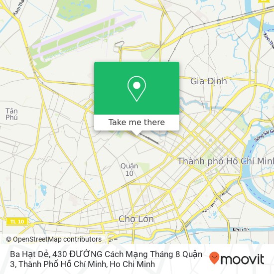 Ba Hạt Dẻ, 430 ĐƯỜNG Cách Mạng Tháng 8 Quận 3, Thành Phố Hồ Chí Minh map