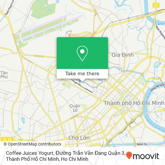 Coffee Juices Yogurt, Đường Trần Văn Đang Quận 3, Thành Phố Hồ Chí Minh map