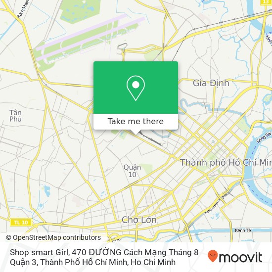 Shop smart Girl, 470 ĐƯỜNG Cách Mạng Tháng 8 Quận 3, Thành Phố Hồ Chí Minh map