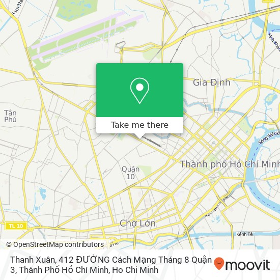 Thanh Xuân, 412 ĐƯỜNG Cách Mạng Tháng 8 Quận 3, Thành Phố Hồ Chí Minh map