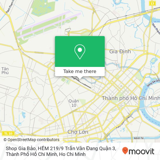 Shop Gia Bảo, HẺM 219 / 9 Trần Văn Đang Quận 3, Thành Phố Hồ Chí Minh map