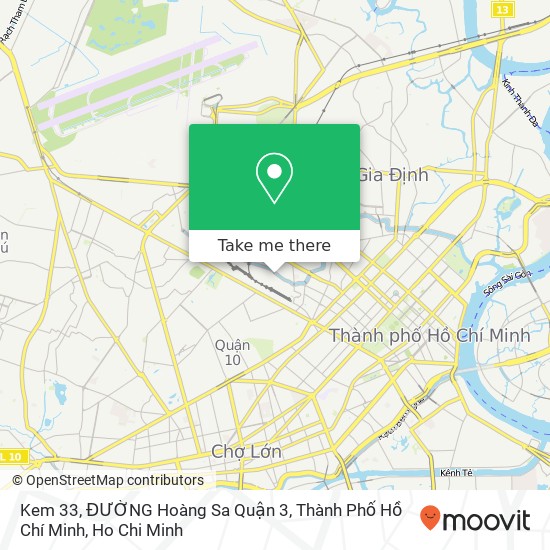 Kem 33, ĐƯỜNG Hoàng Sa Quận 3, Thành Phố Hồ Chí Minh map