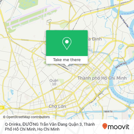 Q-Drinks, ĐƯỜNG Trần Văn Đang Quận 3, Thành Phố Hồ Chí Minh map