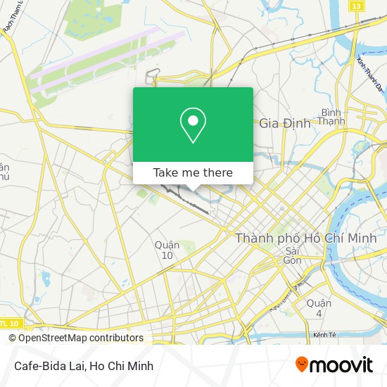 Cafe-Bida Lai map