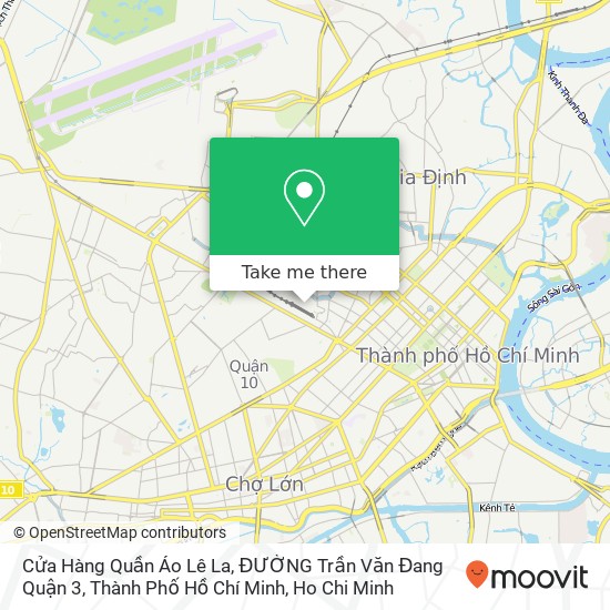 Cửa Hàng Quần Áo Lê La, ĐƯỜNG Trần Văn Đang Quận 3, Thành Phố Hồ Chí Minh map