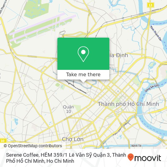 Serene Coffee, HẺM 359 / 1 Lê Văn Sỹ Quận 3, Thành Phố Hồ Chí Minh map