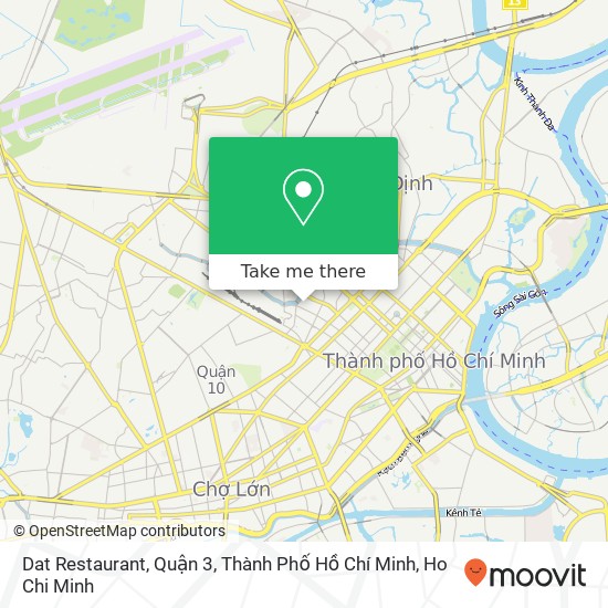 Dat Restaurant, Quận 3, Thành Phố Hồ Chí Minh map