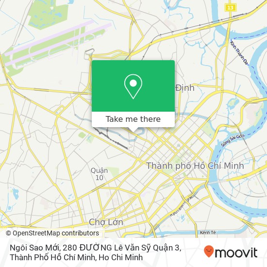 Ngôi Sao Mới, 280 ĐƯỜNG Lê Văn Sỹ Quận 3, Thành Phố Hồ Chí Minh map
