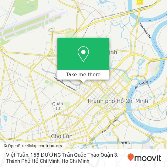 Việt Tuấn, 158 ĐƯỜNG Trần Quốc Thảo Quận 3, Thành Phố Hồ Chí Minh map