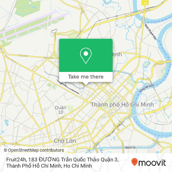 Fruit24h, 183 ĐƯỜNG Trần Quốc Thảo Quận 3, Thành Phố Hồ Chí Minh map
