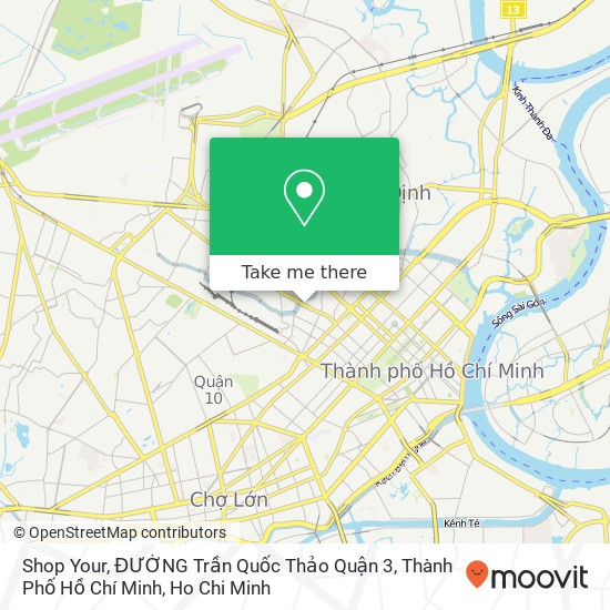Shop Your, ĐƯỜNG Trần Quốc Thảo Quận 3, Thành Phố Hồ Chí Minh map