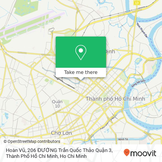 Hoàn Vũ, 206 ĐƯỜNG Trần Quốc Thảo Quận 3, Thành Phố Hồ Chí Minh map