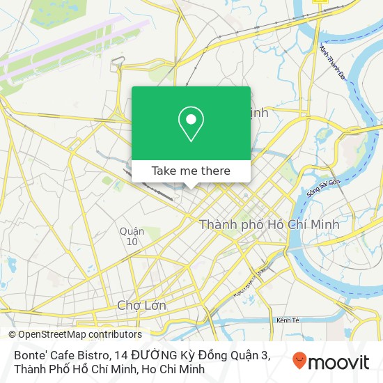 Bonte' Cafe Bistro, 14 ĐƯỜNG Kỳ Đồng Quận 3, Thành Phố Hồ Chí Minh map