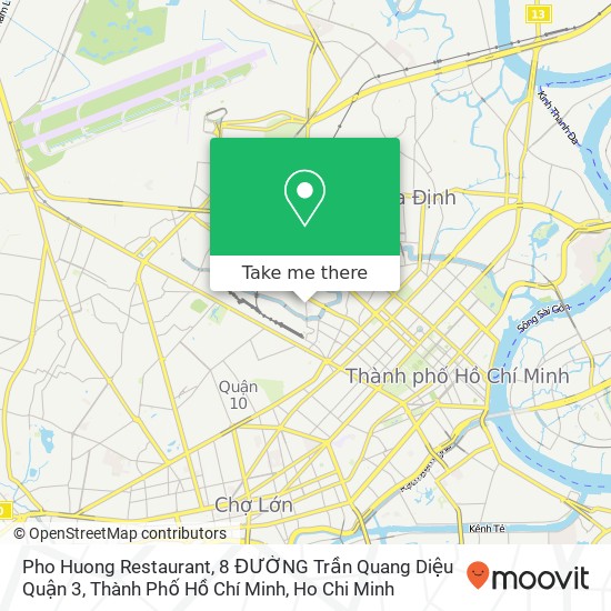 Pho Huong Restaurant, 8 ĐƯỜNG Trần Quang Diệu Quận 3, Thành Phố Hồ Chí Minh map