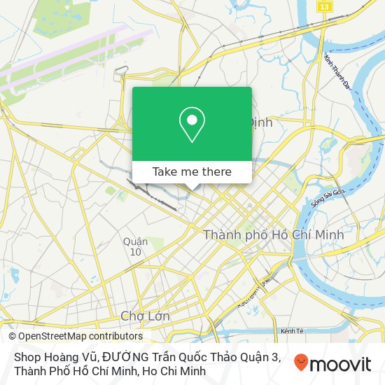 Shop Hoàng Vũ, ĐƯỜNG Trần Quốc Thảo Quận 3, Thành Phố Hồ Chí Minh map