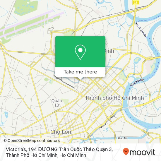 Victoria's, 194 ĐƯỜNG Trần Quốc Thảo Quận 3, Thành Phố Hồ Chí Minh map