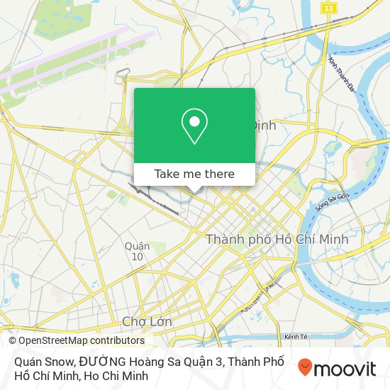 Quán Snow, ĐƯỜNG Hoàng Sa Quận 3, Thành Phố Hồ Chí Minh map