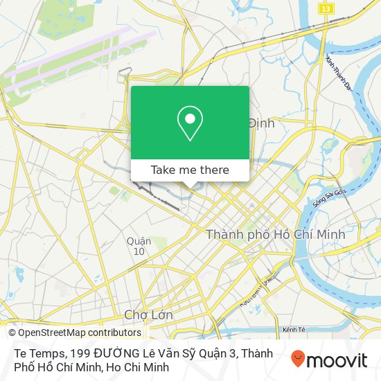 Te Temps, 199 ĐƯỜNG Lê Văn Sỹ Quận 3, Thành Phố Hồ Chí Minh map