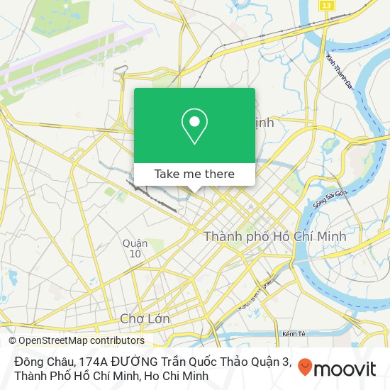 Đông Châu, 174A ĐƯỜNG Trần Quốc Thảo Quận 3, Thành Phố Hồ Chí Minh map
