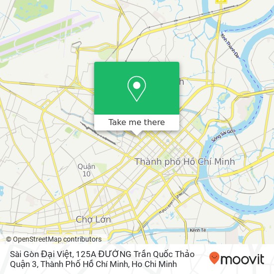 Sài Gòn Đại Việt, 125A ĐƯỜNG Trần Quốc Thảo Quận 3, Thành Phố Hồ Chí Minh map