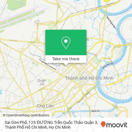 Sài Gòn Phố, 125 ĐƯỜNG Trần Quốc Thảo Quận 3, Thành Phố Hồ Chí Minh map